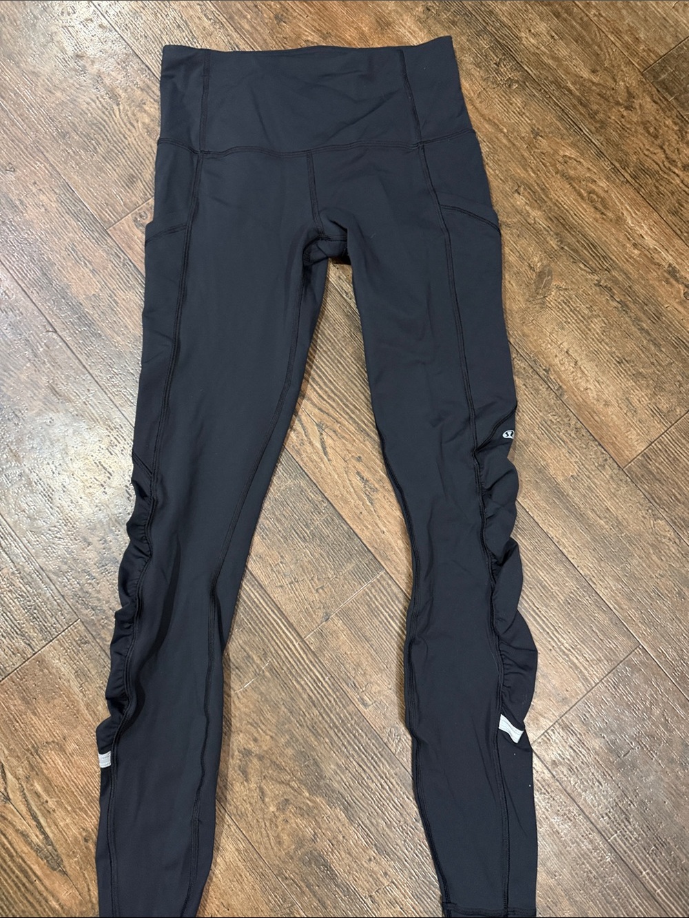 lululemon athletica Black Leggings with Side Ruching
